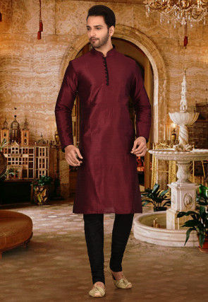 Buy Plain Cotton Kurta Set in Dark Green Online : MLC285 - Utsav Fashion