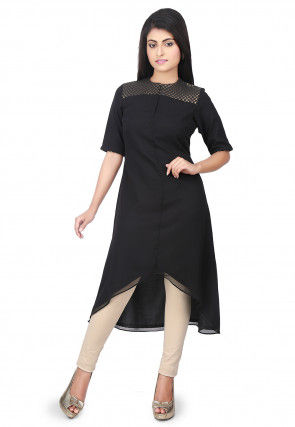Black indo western kurta shop