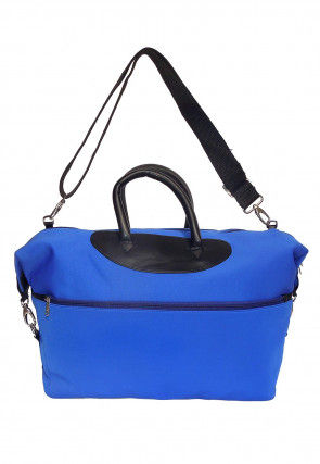 Plain Polyester Handbag in Royal Blue
