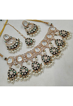 Polki Studded Choker Necklace Set