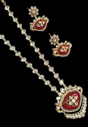 Polki Studded Necklace Set