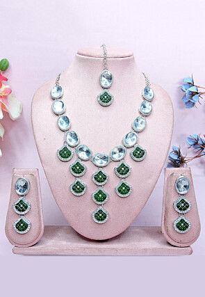 Polki Studded Necklace Set