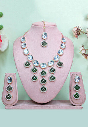 Polki Studded Necklace Set