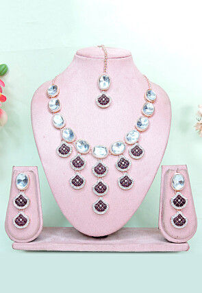 Polki Studded Necklace Set