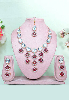 Polki Studded Necklace Set