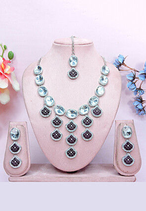 Polki Studded Necklace Set