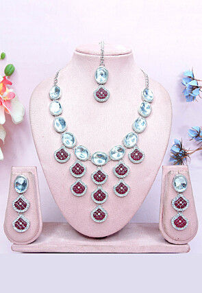 Polki Studded Necklace Set