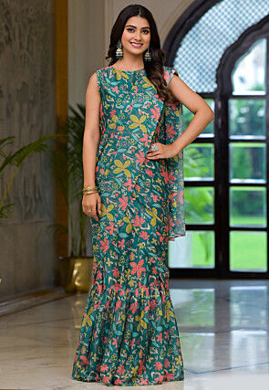 Ready saree gown on sale
