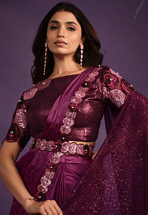 Pre Stitched Sarees: Shop Pre Stitched Sari Online at Utsav Fashion