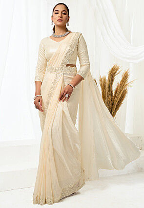 White - Pre-Stitched - Collection of Indian Dresses, Accessories & Clothing  in Ethnic Fashion