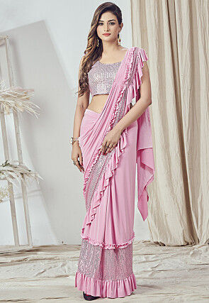 Lycra readymade saree discount