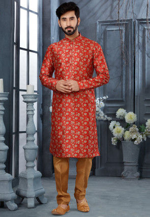 Red colour kurta pajama clearance