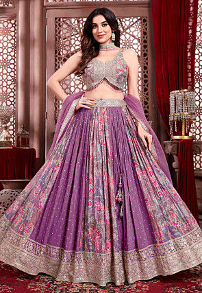 Printed lehenga choli clearance