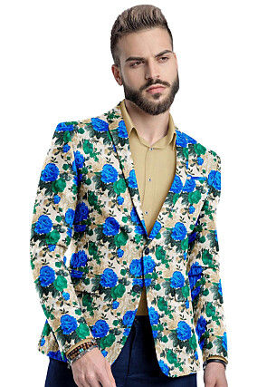 It's cheap Botanist Novelist Multicolor - Coats & Blazers - Indian Wear for Men - Buy Latest Designer Men  wear Clothing Online - Utsav Fashion
