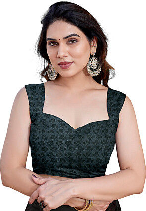 Printed Chiffon Saree in Black