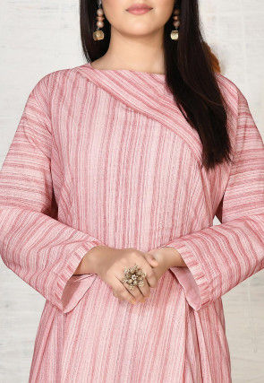Printed Cotton Gown in Pink