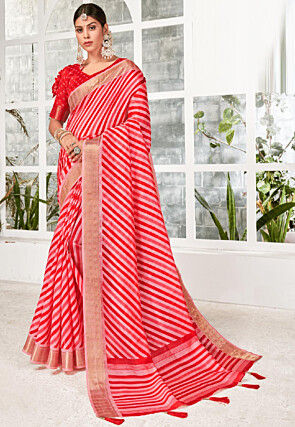 2627 - Stripe silk saree (inspired) – MySareeShop