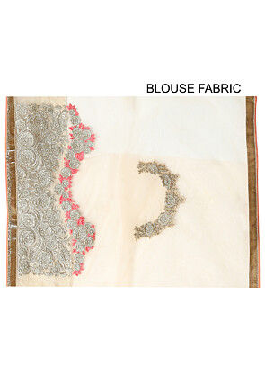 Printed Georgette Saree in Blue