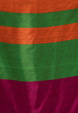 Printed Mulmul Cotton Saree in Multicolor
