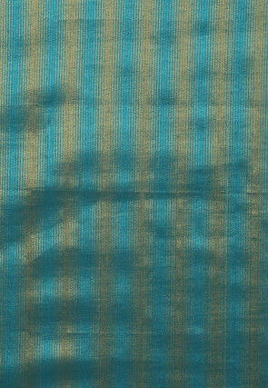 Printed Net Saree in Dark Green