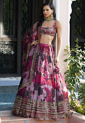 Floral lehenga online shopping cheap