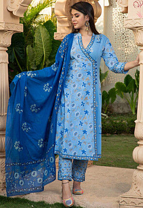 Beautiful Sky Blue Colour Designer Embroidered salwar suit | Stylish  dresses for girls, Indian dresses online, Ethnic wear designer