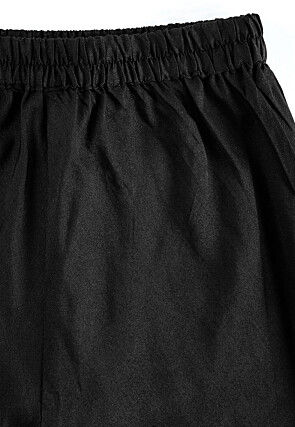 Printed Pure Cotton Kurta Set in Cream and Black