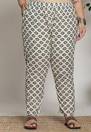 Printed Pure Cotton Pakistani Suit in Black