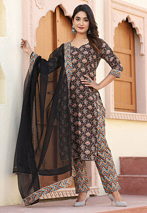 Low price cotton printed salwar kameez clearance