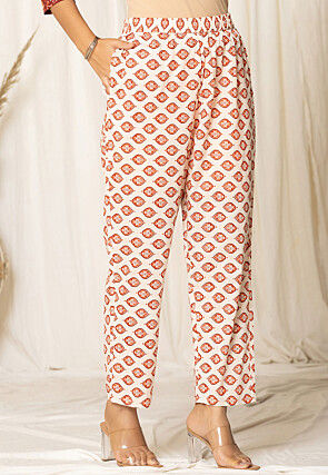 Printed Pure Cotton Pakistani Suit in Maroon