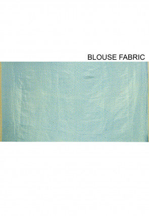 Printed Satin Chiffon Saree in Rust