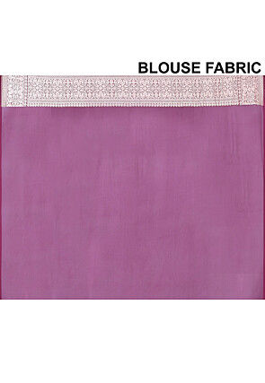 Pure Banarasi Georgette Silk Handloom Saree in Wine