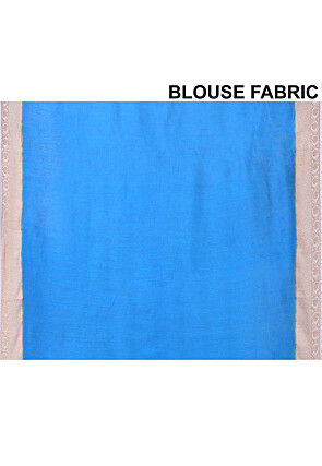 Pure Muga Silk Banarasi Saree in Blue