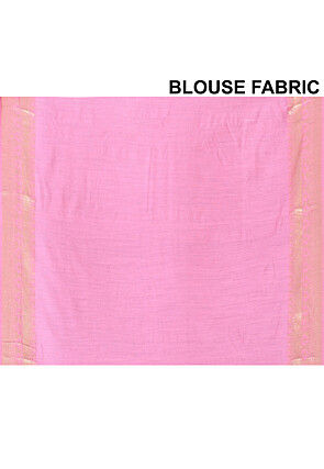 Pure Muga Silk Banarasi Saree in Pink