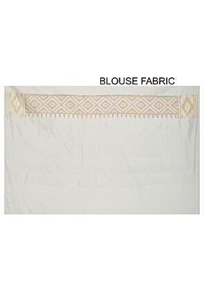 Pure Banarasi Silk Saree in Off White