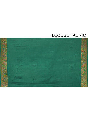 Banarasi Pure Georgette Saree in Dark Green