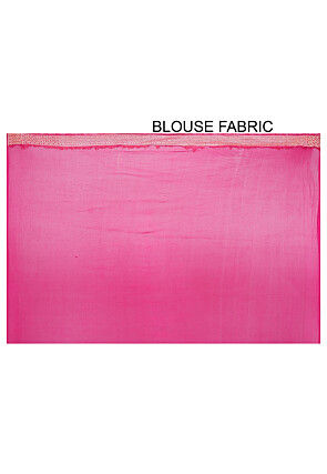 Pure Georgette Banarasi Saree in Fuchsia