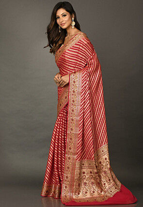 Banarasi Pure Georgette Saree in Red