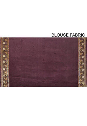 Banarasi Pure Georgette Saree in Wine