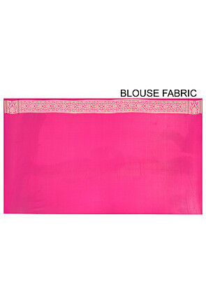 Banarasi Pure Georgette Silk Saree in Pink