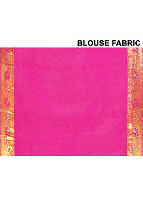 Kanchipuram Silk Embellished Saree in Pink