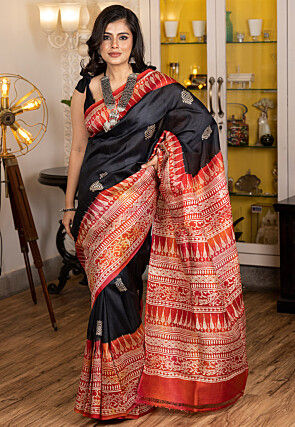 Pink Pure Cotton Hand Block Printed Saree Design by Geroo Jaipur at  Pernia's Pop Up Shop 2024