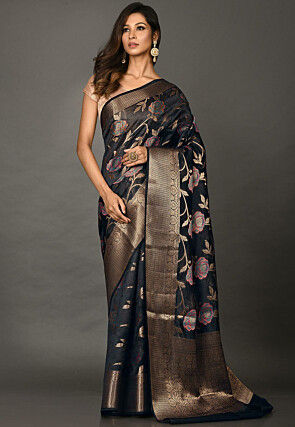 Banarasi Silk Saree in Black