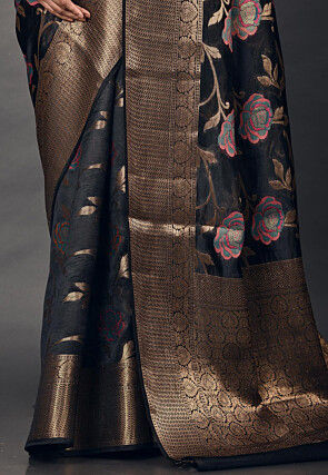Banarasi Silk Saree in Black