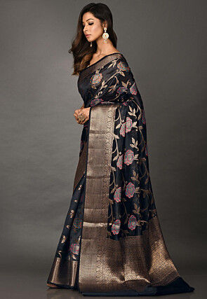 Banarasi Silk Saree in Black