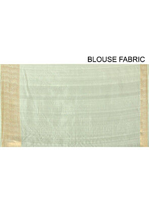 Banarasi Silk Saree in Pastel Green