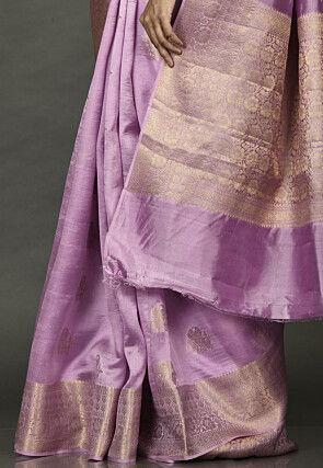 Banarasi Silk Saree in Purple