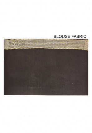 Banarasi Pure Georgette Silk Saree in Beige