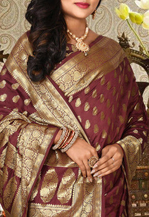Banarasi Silk Saree in Beige