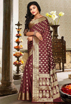 Banarasi Silk Saree in Beige